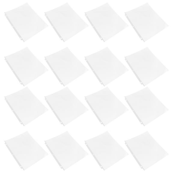 Masteelf  50 Pcs Binder Clear Plastic Sleeves Pocket Protector Transparent