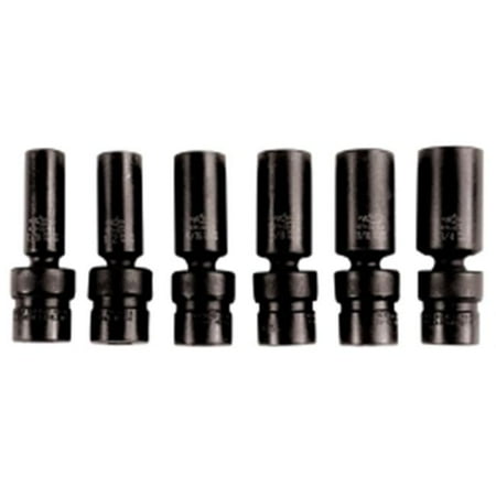 

6 Piece 0.37 in. Drive Flex Deep Impact Socket Set