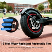 iScooter 500W Electric Scooter for Adults,23 Miles & 22 MPH Max,Extra-Wide Pedals, 10 Pneumatic Tires Portable Folding Design,Commuting E-Scooter Christmas Gifts