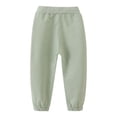 thumbnail image 4 of TZEWGL 3 Multi Packs Set Autumn Solid Elastic Waist Sweat Pants For Children Straight Bottoms Trousers For Girl size 5-6T, 4 of 4