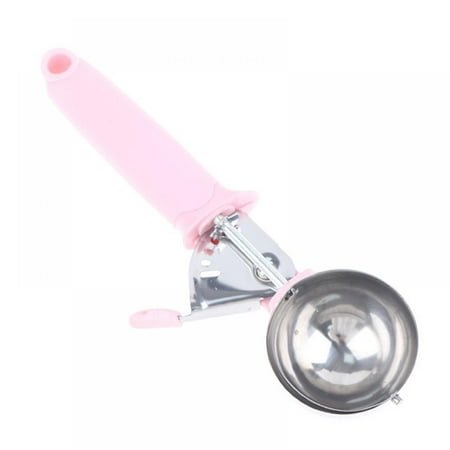 

Ice Cream Scoop with Trigger Lever and Comfort Grip Handle Cookie Scoop Stainless Steel Fruit Spoon