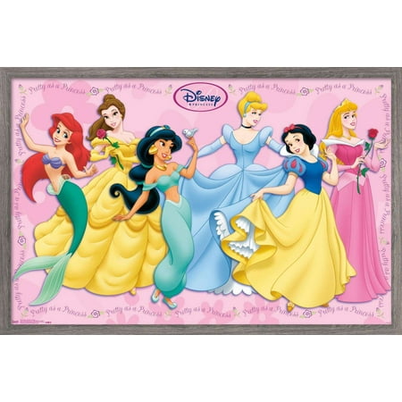 Disney Princess - Gowns Wall Poster, 14.725" x 22.375", Framed