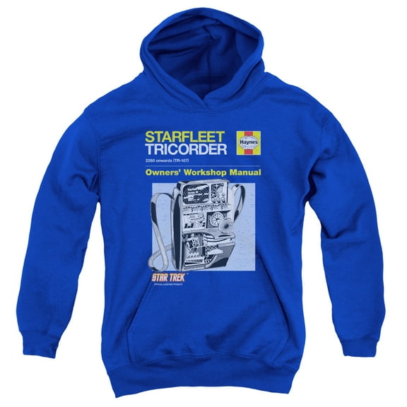 Star Trek - Tricorder Manual - Youth Hooded Sweatshirt - Medium