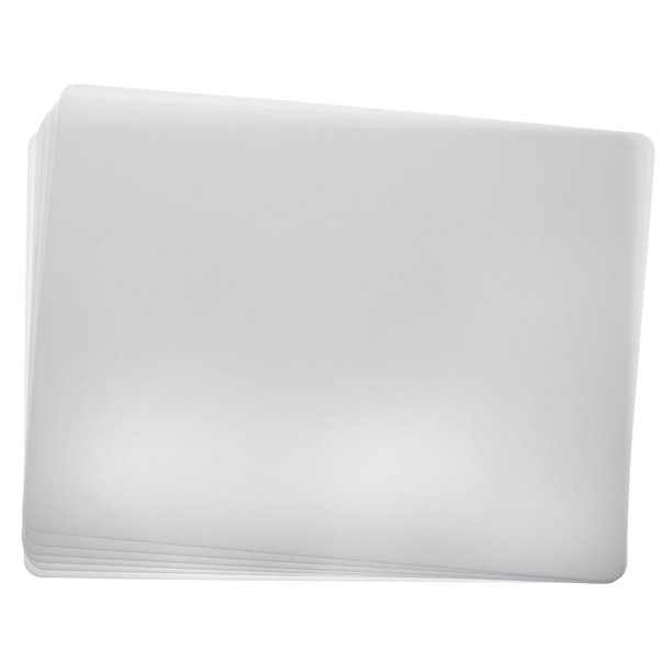 Tablecraft White Plastic Flexible Cutting Board Set 24"L x 18"W
