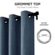thumbnail image 5 of Cortinas opacas Joydeco, 240 cm de alto, 2 paneles, color azul marino, 5 of 9