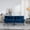Emerald, variant on CARZZI LIFE 70.87" Velvet Futon Sofa Bed, Modern Convertible Sleeper Sofa Couch with Adjustable Backrest and Armrests, Tufted Loveseat Sofa with Metal Legs for Living Room, Bedroom, Apartment,Blue