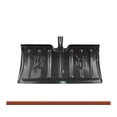 thumbnail image 3 of Manganese Steel Snow Shovel - Heavy-Duty Outdoor Ice Tool, Sharp Durable Blade, Sturdy Wooden Handle, Ergonomic Design, Suitable for Driveway Snow Cleaning, Corrosion-Resistant, 1pc, 3 of 6