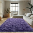 thumbnail image 6 of TWINNIS Shag Area Rug,8'x10'Soft Fluffy Area Rugs for Living Room Bedroom Kids Room Decor Carpet,Gray Purple, 6 of 7