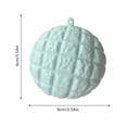 thumbnail image 2 of Pineapple Bun Crunchy Squishy Toy, Sky Blue Grid Style Stress Ball with Hanging Loop, Slow Rising Fidget Toy, Stress Relief Sensory Toy for Kids Adults, Party Favor Gift, 2 of 5