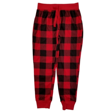 AriZona - Boys Red Buffalo Plaid Flannel Sleep Pants Lounge Pants ...