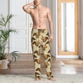 thumbnail image 2 of Balery Cute Squirrel with Green Leaves Pantalones de pijama para hombre, pijama ultraligero, pantalón de descanso-X-Large, 2 of 6