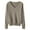 Brown, variant on Girls V Neck Knit Sweater Plush Long Sleeve Pullover Sweater Soft Oversized Fall Warm Casual Knit Tops for Kids