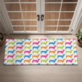 thumbnail image 2 of Colorful Funny Dachshund Door Rugs,Washable Non Slip Door Mats Indoor,Decorative Door Mats,Entry Mat Indoor for Entrance,Bedroom,Kitchen,Bathroom,16"x47", 2 of 6