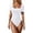 White, variant on Fgnfyis Womens Jumpsuit Square Neck Ribbed Short Sleeve Stretchy Bodysuit Yoga Piece Rompers for Women Black M