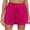 Hot Pink, variant on Uaswgudfs Women's Plaid Elastic Waist Casual Shorts - Front Button & 4-5” Inseam for Everyday Styling Hot Pink XS