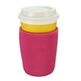 thumbnail image 7 of Uxcell Neoprene Insulated Reusable Coffee Tea Cup Sleeves Rose Red 3in 1 set, 7 of 7
