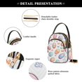 thumbnail image 4 of FORMRS Crossbody Bag for Women Quilted Travel Shoulder Cell Phone Purse with Chain Strap Handbag, Pastel Easter Pattern, 4 of 7