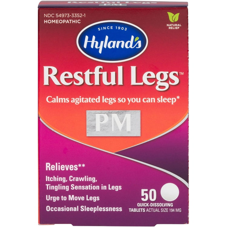 Hyland's Restful Legs PM Tablets, Calms agitated legs so you can sleep