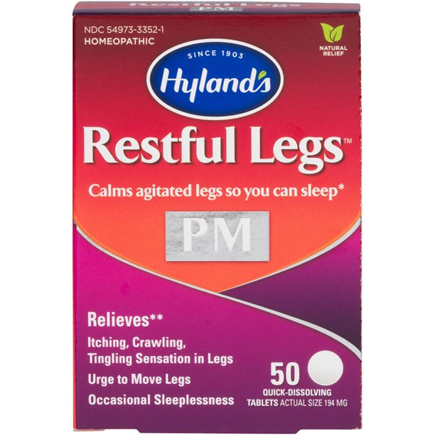 Hyland's Restful Legs PM Tablets, Calms agitated legs so you can sleep