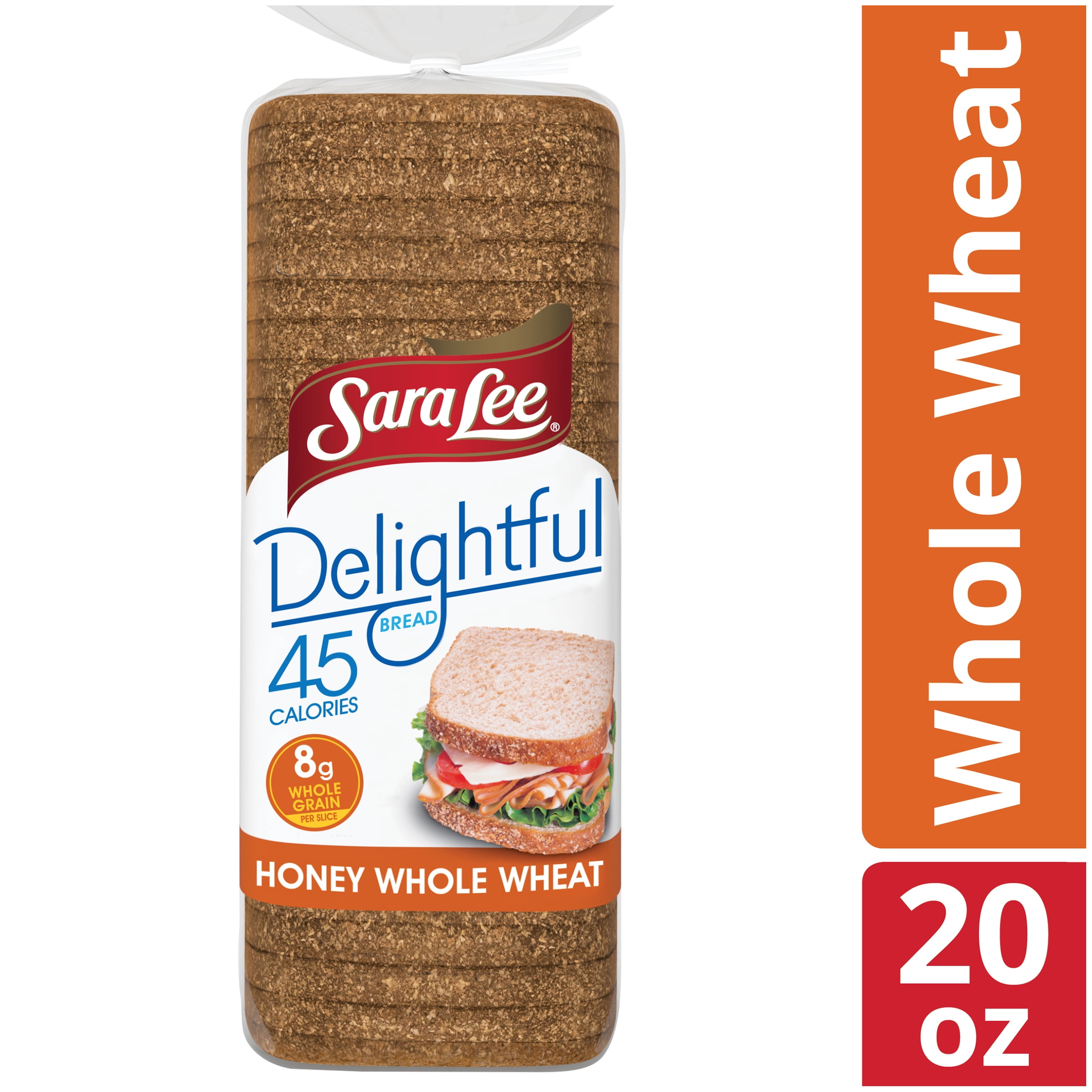 Sara Lee Delightful Healthy Multi Grain Bread 45 Calories Per Slice 1 Lb 4 Oz Loaf Walmart Com