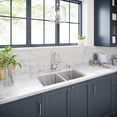 thumbnail image 4 of Proflo PFDM2B332291 Sault 33" Drop In, Undermount Double Basin Stainless Steel Kitchen, 4 of 5