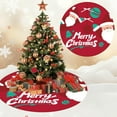 thumbnail image 3 of D Christmas Tree Bottom Skirt With Santa Snowflake Pattern Polyester Material For Holiday Home Decor And Seasonal Celebration, 3 of 7