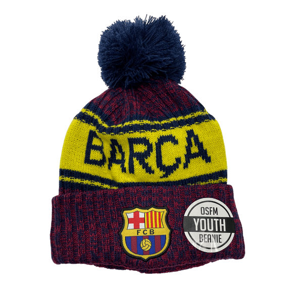 FC Barcelona beanie hat kids youth size Officially Licensed Product Soccer style 1
