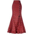 thumbnail image 1 of Qarigey Elegante de sirena con para mujer La mujer en la morada larga negra larga blanca blanca s Prendas para la parte inferior del cuerpo rojo,1 XXL, 1 of 6