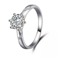 thumbnail image 5 of 1.5ct Anniversary AAA CZ 925 Silver Women's Engagement Party Elegant Ring Sz 4-9, 5 of 5