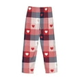 thumbnail image 5 of Xecao Heart Plaid Men's Straight Lounge Pajama Pants: The Ultimate in Comfortable Sleepwear, 5 of 9