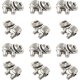 thumbnail image 1 of 50pcs Antique Silver Lucky Elephant Animal Spacer Beads For Jewelry Making, 1 of 4