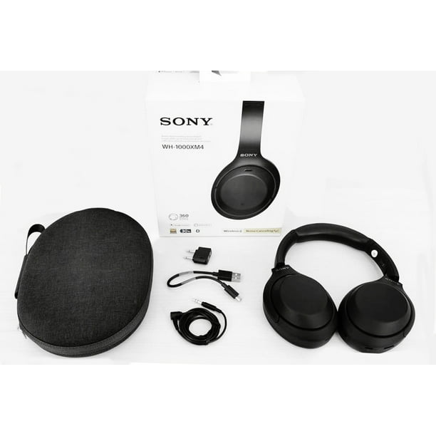 Sony WH-1000XM4 Wireless Noise-Canceling Over-Ear Headphones (Black)  WH1000XM4/B