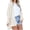 White, variant on Women Boho Solid Color Oversized Kimonos Crochet Cardigan Sweater Open Front Outwear