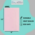thumbnail image 3 of 6 Mil Pink Anti-Static Heavy Duty Plastic Flat Bags - 6" x 12" & (1000 Bags), 3 of 7