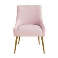 thumbnail image 3 of TOV Furniture Beatrix Fauteuil Latéral Transitionnel en Velours de 19 Pouces Rose, 3 of 9