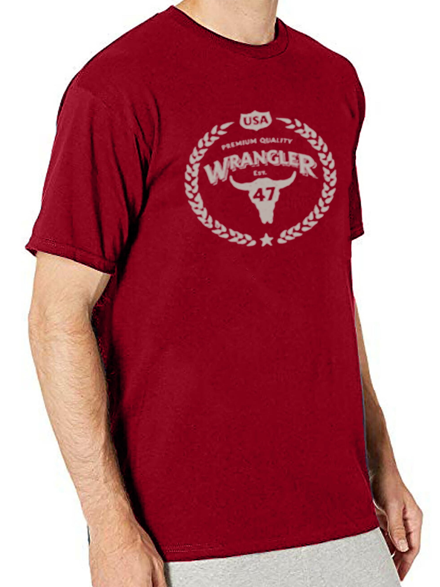Wrangler Men's Big and Tall Graphic T-Shirt, Big Size up to 6XL and Tall Size up to 5XT