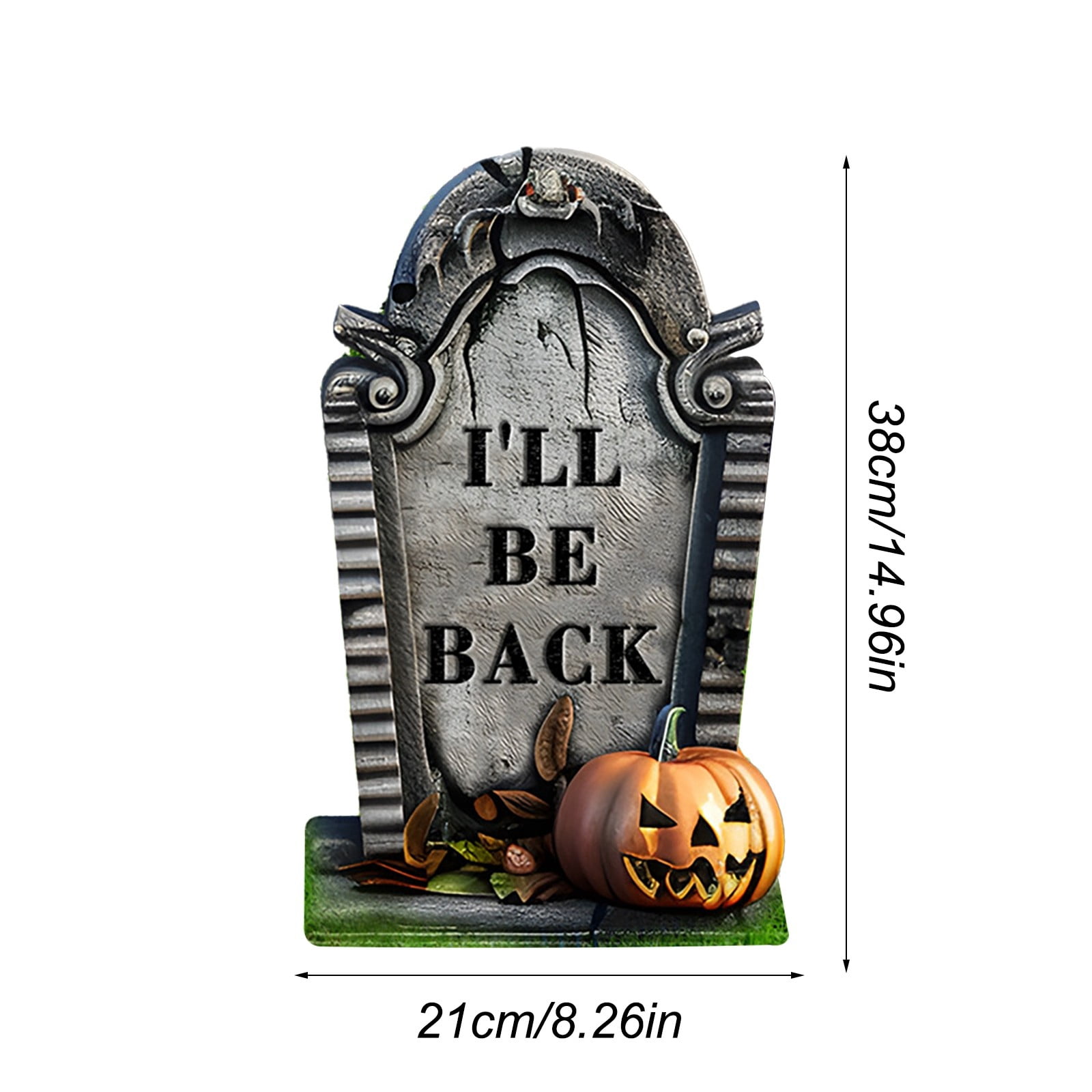 Décoration Halloween Phosphorescente - Panneau "No Trespassing" 30x20 Cm - Brille Dans Le Noir - Aluminium - Pour Porte, Fenêtre, Extérieur - 11