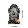 thumbnail image 4 of Halloween Tombstones Decorations Outdoor Graveyard Decor, Yard Lawn Cemetery Headstones with Metal Stakes For Halloween Indoor Prop Decorations, Party Decor Supplies, 4 of 9