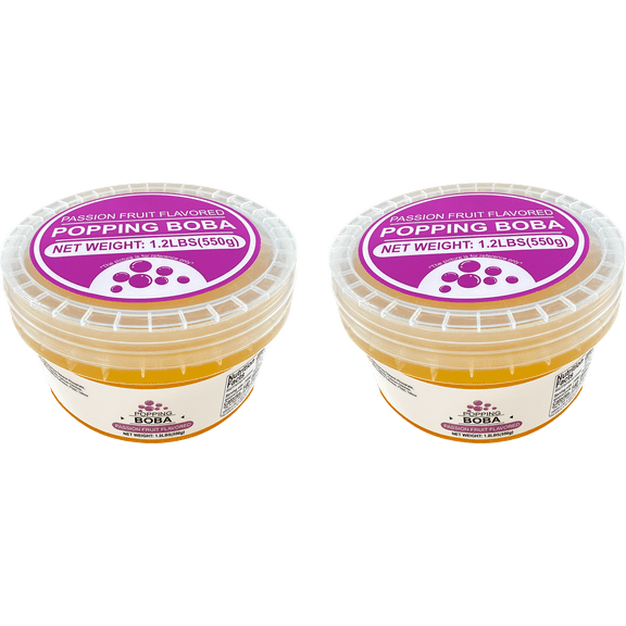 Soeos 550g popping,  passion fruit, pack of 2