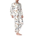 thumbnail image 2 of Sikiie Snake Mens Pajama Set, Soft Warm Long Sleeve Sleepwear, Cozy Button-Down Pjs for Men-XX-Large, 2 of 7