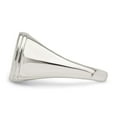 thumbnail image 4 of Sterling Silver Black Enameled Mens Skull and Crossbones Ring, 4 of 6