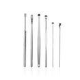 thumbnail image 4 of Vogacara Paquete de 6 palillos para los oídos, Kit de removedor de cerumen de acero inoxidable, recogedores de limpieza de curetas pulidas de cuidado de los oídos Amarillo, 4 of 6