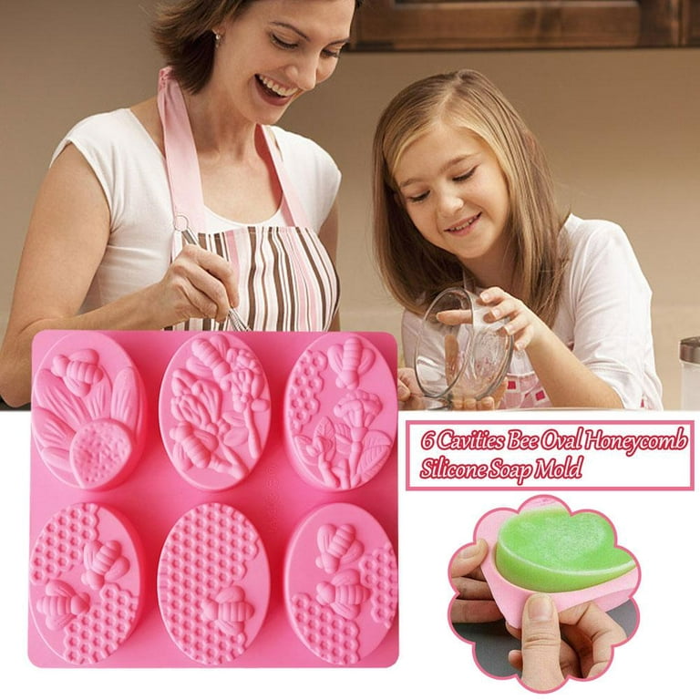 GMMGLT Honeycomb Cake Molds for Kids, Silicone Honey Comb Bees Soap Mold Cake Baking Moulds Pull-Apart Dessert Cake Pan Mold Release Easily Silicone
