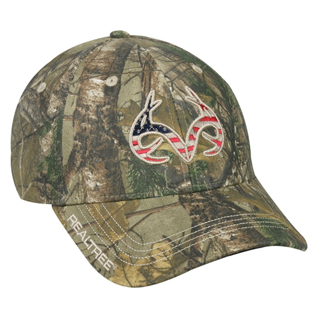 realtree camo hat with american flag