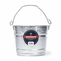 Behrens Utility Pail - Steel, Heavy Duty - Single Piece, 5 Qt, Gray