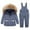 Gray, variant on Winter Warm Outdoor Jackets Coats Boys Girls Fashion Solid Color Down Jackets Keep Thickening Warm Outdoor Coat Jumpsuit Glove Set Waterproof Windproof Winter Warm Outdoor Jackets Coats
