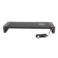 thumbnail image 1 of Soporte De Monitor, Negro 2 Puertos De Carga 3 Puertos USB 4 En 1 Soporte De Monitor Multifuncional De 66 Libras Para Computadora Portátil ANGGREK Monitor Stand Riser, 1 of 8
