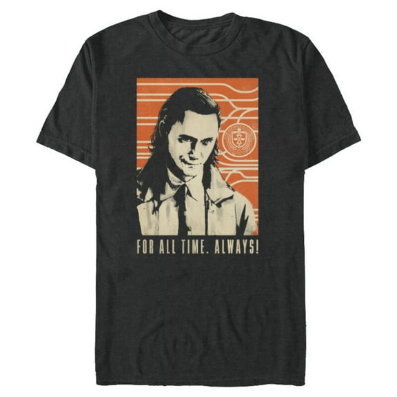 Marvel Loki For All Time Always! - Short Sleeve Blended T-Shirt for Adults - Customized-Dark Heather