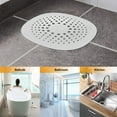 thumbnail image 4 of Piwvid Drain Hair Catcher for Shower Bathroom Bathtub Kitchen Basin, 5.7-inch Drain Strainers Protectors Cover Filter with Strong Suction, Easy to Install Suit for Bathroom Tub Shower and Sink, 4 of 7