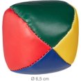 thumbnail image 4 of Juego de 5 pelotas de malabarismo, profesionales, aficionados, softball, niños, adultos, Ø 6,5 cm, multicolor Rojo Verde, 4 of 5
